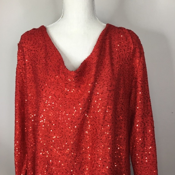 Sequined cowl neck sweater - Picture 3 of 8
